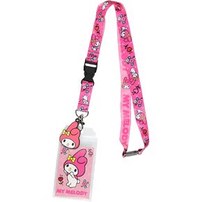 Sanrio Keroppi ID Badge Holder Lanyard w/ 2" Character Rubber Pendant
