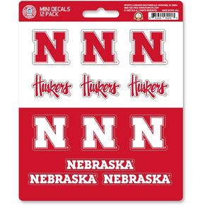 FANMATS NCAA unisex-teen NCAA Mini Decal 12-E2pk
