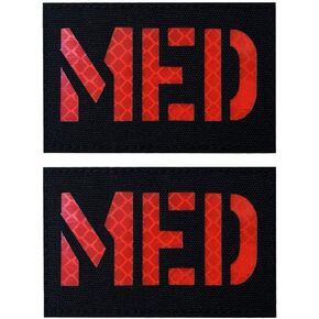Antrix 4 PCS EMT Cross Medic Medical Cross Tactical First Aid Embroidery Patch EMS MED Armband Insignia Emblem Patch Military IFAK Bag, EMT Trauma Pouch,Medical Bags Patch for Indoor or Outdoor