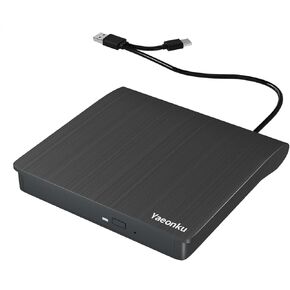 External Bluray Drive,USB 3.0 and Type-C Portable 3D Blu-ray DVD Writer Burner,Slim Optical Bluray CD DVD Drive Writer Suitable for Windows XP/7/8/10/11 MacOS for PC,Laptop,Desktop,Mac