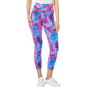 Lilly Pulitzer UPF 50+ High-Rise Leggings for Women - Flat Elastic Waistband, Fitted Silhouette, Comfy and Stylish Leggings