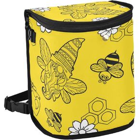 Aslsiy Halloween Skull Car Trash Can with Lid, 7.9 Gallon Capacity, Polyester Material, Foldable and Waterproof