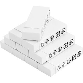 Amazon Basics Block White Eraser, 10 pack