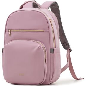 OIWAS Laptop Backpack Women, 15.6 Inch Computer Backpack for Women Small Work Backpack Woman Travel Backpack Water-Resistant Lightweight Purse Business Black