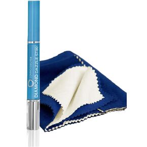 Rosenthal Collection Dazzle with Brilliance: 1050 Diamond Dazzle Stik with Gold & Silver Jewelry Polishing Cloth Cleaner - Ultimate Jewelry Shine (Two Stik with One Cloth)