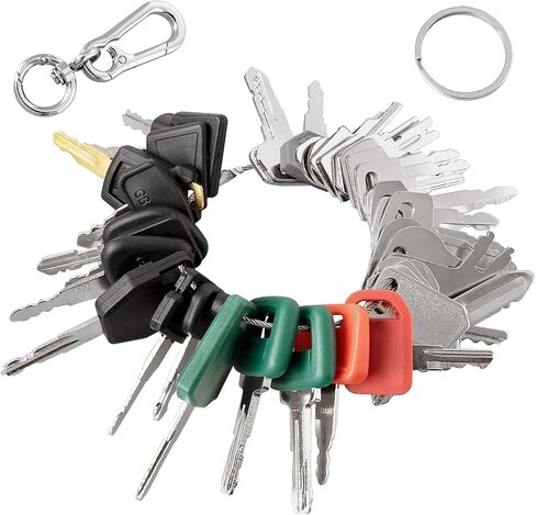 39 PCS Heavy Equipment Key Set, Construction Ignition Master Key Kit Compatible with Case Takeuchi Komatsu Hyster Kubota Cat New Holland JCB Volvo Yanmar Daewoo Ford Hitachi and More in Kuwait