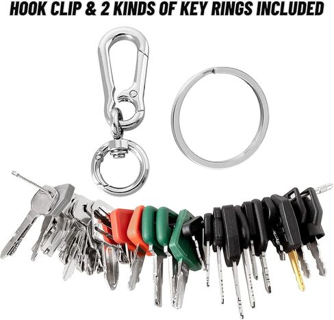 39 PCS Heavy Equipment Key Set, Construction Ignition Master Key Kit Compatible with Case Takeuchi Komatsu Hyster Kubota Cat New Holland JCB Volvo Yanmar Daewoo Ford Hitachi and More in Kuwait