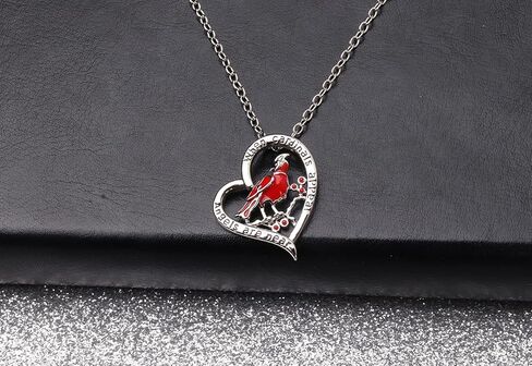 Memorial Jewelry Cardinal Necklace When cardinals appear your loved one is near Sympathy Gift for Women Girls in Saudi Arabia