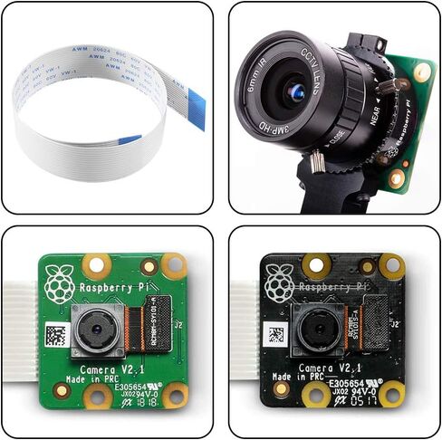Aokin لكابل كاميرا Raspberry Pi، كابل تمديد FFC بشريط مرن 15 دبوس 1.0 مم لـ Raspberry Pi، كاميرا ويب Octoprint Octopi، طابعة ثلاثية الأبعاد، إلخ، 50 سم/19.68 بوصة in Kuwait