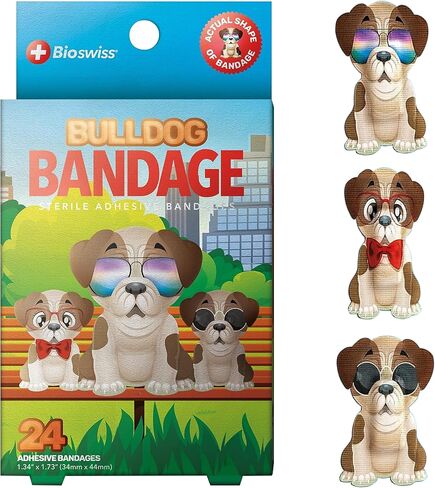 BioSwiss Bandages, Monkey Shaped Self Adhesive Bandage, Latex Free Sterile Wound Care, 50 Count in Saudi Arabia