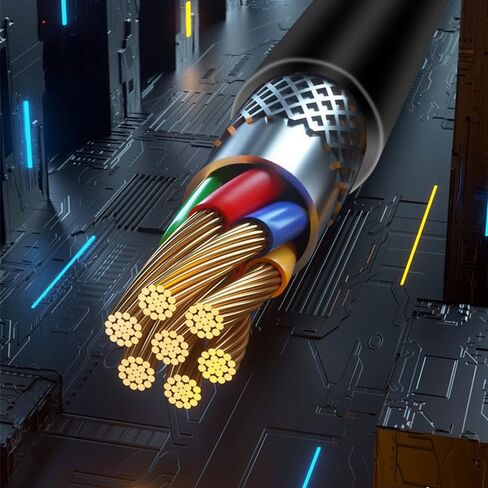 كابل شاحن USB C من 10 عبوات من Weishan، حزمة متعددة 48 وات للشحن السريع USB-C إلى النوع C، أبيض، 3.3 قدم in Kuwait