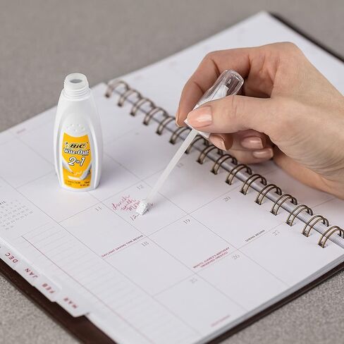 BIC 15ml Bottle Wite-Out 2 in 1 Correction Fluid (BICWOPFP11),White in Saudi Arabia