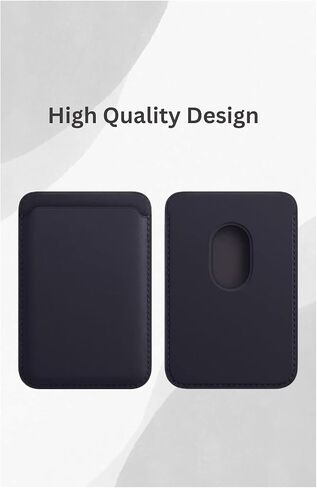 Magnetic Card Holder with Magsafe Compatible for iPhones 15 14 13 12 Pro Max Plus XR XS and Cases- Made with PU Leather, Holds 3 Card & Cash (Baby Pink) in Kuwait