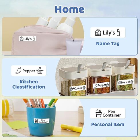 شريط ملصقات حراري Odaro D30 Q30 Q30S Q31، شريط صانع الملصقات البيضاء للمدرسة، المنزل، المكتب، الأعمال الصغيرة، 3 لفات 130 ملصق/لفة، 14 × 50 مم in Kuwait