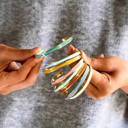 PEKWASY Remember Who The Fck You Are Motivational Tube Bracelet For Women, Adjustable Hand Bradied Wrap Stainless Steel To My Daughter/Granddaughter Inspirational Gifts Teen Girls Jewelry in Saudi Arabia