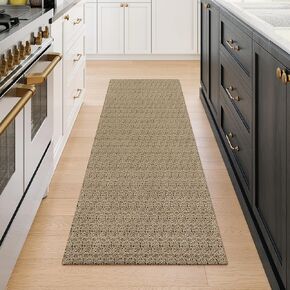 Collive 2x3 Washable Small Rugs for Entryway, Cotton Woven Front Door Mat Boho Bedroom Rug Farmhouse Throw Rugs, Black/Natural Non-Slip Kitchen Rugs for Bathroom Indoor Entrance in Kuwait