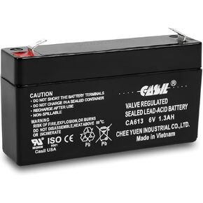 Casil Battery 4 Volt 4.5 Ah Sealed Lead Acid Battery for Zareba 2 Mile Fence Solar Charger (CA445(4V 4.5AH))
