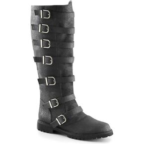Funtasma Men's Gotham-110, Black Distressed Polyurethane, X-Large/14 M US