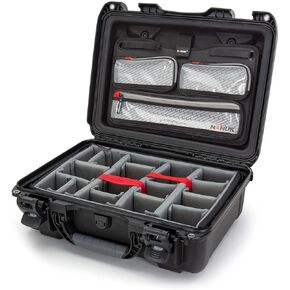 Nanuk 925 Waterproof Carry-on Hard Case with Lid Organizer and Padded Divider - Black (925-6001)