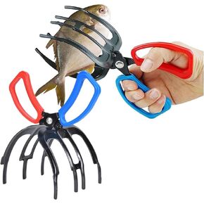 Upgrade 3 Claw Fish Gripper - 2024 New Metal Fish Grippers for Fishing, Multifunctional Three Teeth Fishing Pliers for Most Freshwater Fish Grip Tackle Holder