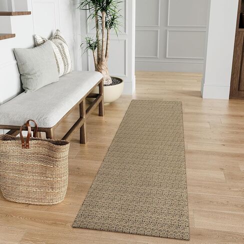 Collive 2x3 Washable Small Rugs for Entryway, Cotton Woven Front Door Mat Boho Bedroom Rug Farmhouse Throw Rugs, Black/Natural Non-Slip Kitchen Rugs for Bathroom Indoor Entrance in Kuwait