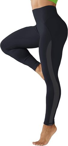 Women's Hight Waist Yoga Pants No Front Rise Seam Gym Workout Leggings Fitness Mesh Leggings in Kuwait