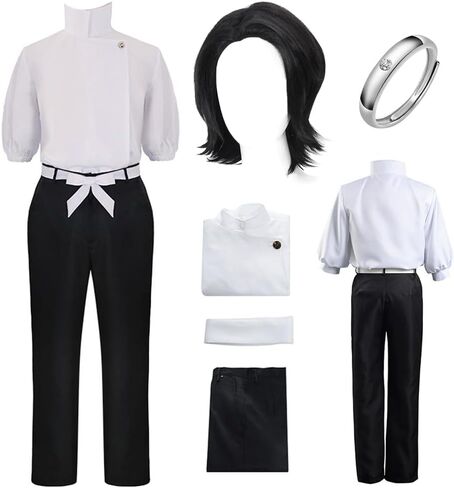 JMOBEU Okkotsu Yuta Cosplay Costume Uniform School Uniform Full Set Halloween Outfit in Kuwait