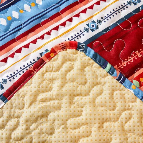 EVENHUG Boho Loveseat Sofa Cover Sofa Slipcover Washable Couch Cover 2 Cushion Sofa Furniture Protector Cover with Elastic Straps for Pets Kids Dog Cat (Loveseat) in Kuwait