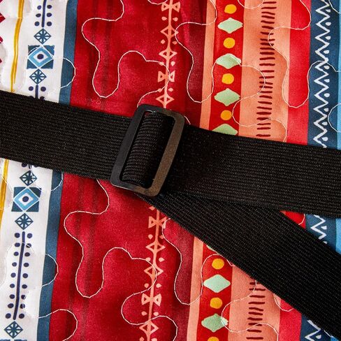 EVENHUG Boho Loveseat Sofa Cover Sofa Slipcover Washable Couch Cover 2 Cushion Sofa Furniture Protector Cover with Elastic Straps for Pets Kids Dog Cat (Loveseat) in Kuwait