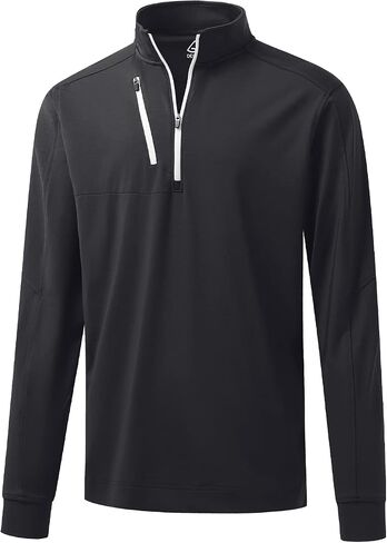 DEOLAX Quarter Zip Pullover Men Dry Fit 1/4 Zip Golf Pullover UPF50+ Moisture Wicking Mock Neck Mens Pullover Sweatshirts in Saudi Arabia