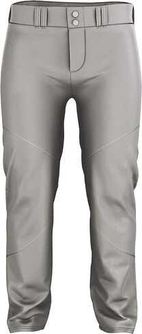 Alleson Athletic Crush Men's Baseball Pant with Braid. Breathable Pants with Dura-Stretch Fabric for All-Day Wear. Color Baseball Pants with Belt Loop (Style 655WLB), gy/bk, x-Large in Saudi Arabia