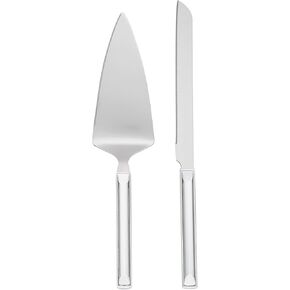 Kate Spade New York Key Court Dessert Server Set, 1.00 LB, Metallic