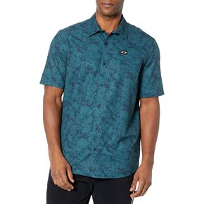 Oakley Men's Sand Camo Woven Shirt, Green