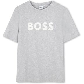 BOSS Boy's Short Sleeve T Shirt with Big Contrasted Logo Shirt