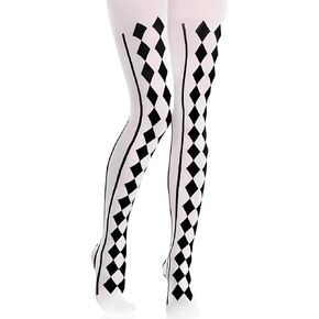 Bold & Beautiful Harlequin Tights - Adult Standard Size - Eye-Catching and Unique Pattern - Perfect for Parties & Costumes