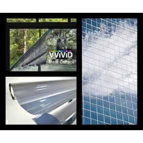 VViViD Heat Control Platinum Silver 30 inch by 10 feet Window Film Roll for Residential Home, Commercial Office