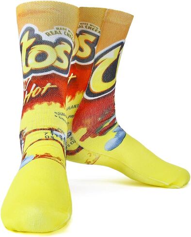 Unisex Crazy Funny Novelty 3D Colorful Athletic Sport Crew Tube Socks,Red C in Saudi Arabia