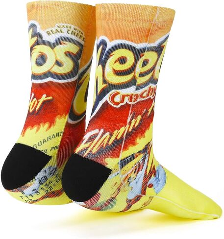 Unisex Crazy Funny Novelty 3D Colorful Athletic Sport Crew Tube Socks,Red C in Saudi Arabia