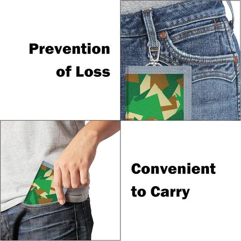 Leehoom Canvas Trifold Wallets with Zipper Pocket，Kids Wallets for Boys Girls with Magic Sticker - Shark in Kuwait