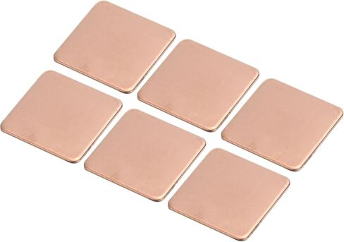 MECCANIXITY Heatsink Copper Pad Shim 15mm x 15mm x 1.5mm Thermal Conductive Heat Sink for Electronic Chip Cooling Pack of 6 in Saudi Arabia