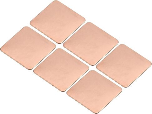 MECCANIXITY Heatsink Copper Pad Shim 15mm x 15mm x 1.5mm Thermal Conductive Heat Sink for Electronic Chip Cooling Pack of 6 in Saudi Arabia