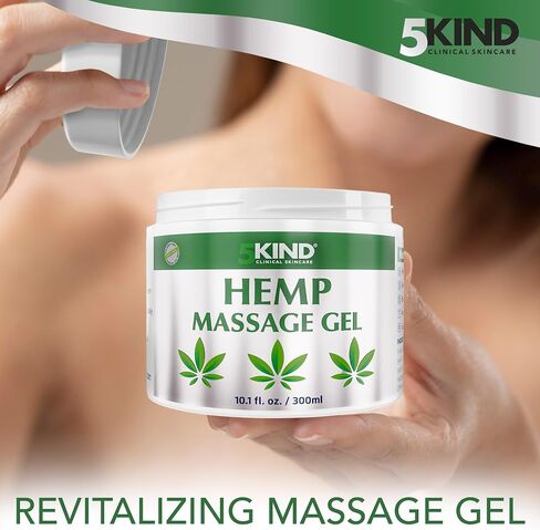 كريم القنب 5Kind بقوة قصوى 3.4 أونصة سائلة - كريم تخفيف مهدئ غني بزيت القنب - كريم تدليك القنب لأسفل الظهر والمفاصل والرقبة والركبتين والكتفين والعضلات - لوشن القنب للنساء والرجال in Saudi Arabia