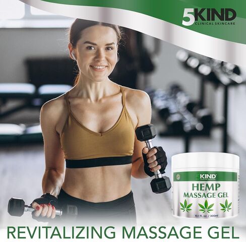 كريم القنب 5Kind بقوة قصوى 3.4 أونصة سائلة - كريم تخفيف مهدئ غني بزيت القنب - كريم تدليك القنب لأسفل الظهر والمفاصل والرقبة والركبتين والكتفين والعضلات - لوشن القنب للنساء والرجال in Saudi Arabia