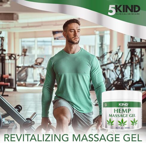 كريم القنب 5Kind بقوة قصوى 3.4 أونصة سائلة - كريم تخفيف مهدئ غني بزيت القنب - كريم تدليك القنب لأسفل الظهر والمفاصل والرقبة والركبتين والكتفين والعضلات - لوشن القنب للنساء والرجال in Saudi Arabia
