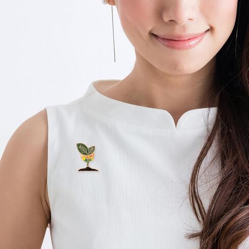 2 قطعة براعم الفاصوليا المينا بروش دبابيس جميلة أوراق النبات المينا دبابيس لطيف طية صدر السترة دبوس لحقائب الظهر الملابس أكياس جميلة Broches مجوهرات للنساء الرجال in Kuwait