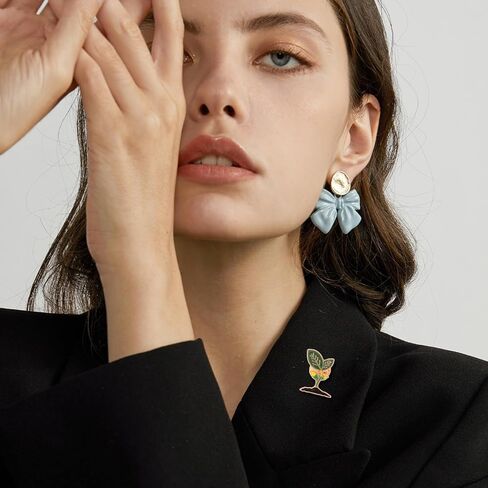 2 قطعة براعم الفاصوليا المينا بروش دبابيس جميلة أوراق النبات المينا دبابيس لطيف طية صدر السترة دبوس لحقائب الظهر الملابس أكياس جميلة Broches مجوهرات للنساء الرجال in Kuwait