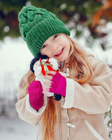 ONESING 3 أزواج من قفازات الأطفال بدون أصابع مع غطاء القفاز قفازات متماسكة قابلة للتحويل للأطفال قفازات بدون أصابع للأولاد والبنات in Kuwait