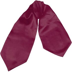 Dan Smith Ascots For Party White Feel Silk Plain Cravats 46 In Shark Wedding C.C.AQ.C.030 White