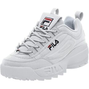 Fila Disruptor II Premium C Mens Shoes Size 8, Color: Grey/White/Red