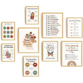 Lucky Numen Set 7 Chakra Wall Art, Chakra Posters For Wall With Meaning, Meditation Wall Decor, Yoga Posters Trendy Wall Decor, Meditation Wall Art, Spiritual Posters, Aura Wall Art [8x10 UNFRAMED] in Kuwait